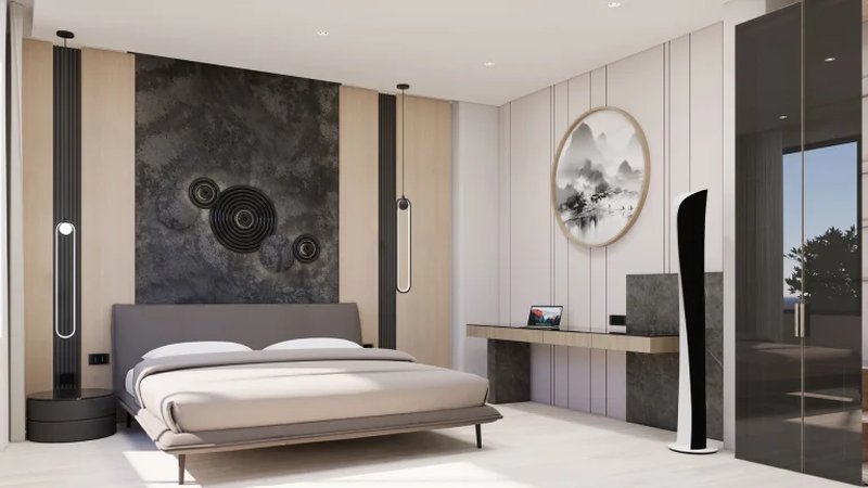 Two-storey villa with 4 bedrooms and a swimming pool 950 meters from Rawai Beach, Phuket in Orbita Villa-Town complex