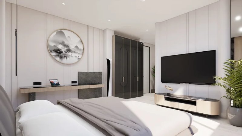 Two-storey villa with 4 bedrooms and a swimming pool 950 meters from Rawai Beach, Phuket in Orbita Villa-Town complex