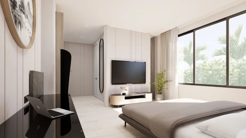 Two-storey villa with 4 bedrooms and a swimming pool 950 meters from Rawai Beach, Phuket in Orbita Villa-Town complex