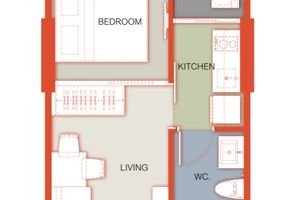 Studio apartment in Talang district, Phuket in the new Arise Vibe Phuket complex