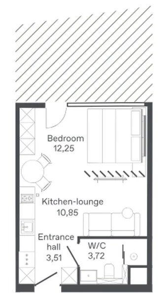 Studio apartment in Bang Tao, Phuket in Bamboo Forest Complex
