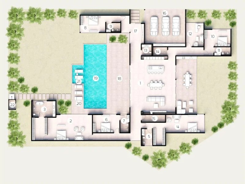 5 Bedroom Villa with Pool in Bang Tao area, Phuket at Sunti Villas