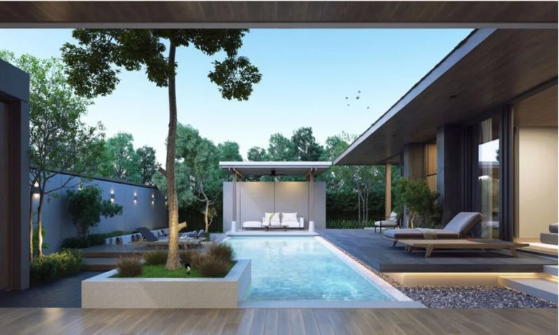 Двухэтажная вилла с 3 спальнями и бассейном в районе Чернг Талай, Пхукет в Villa Maya