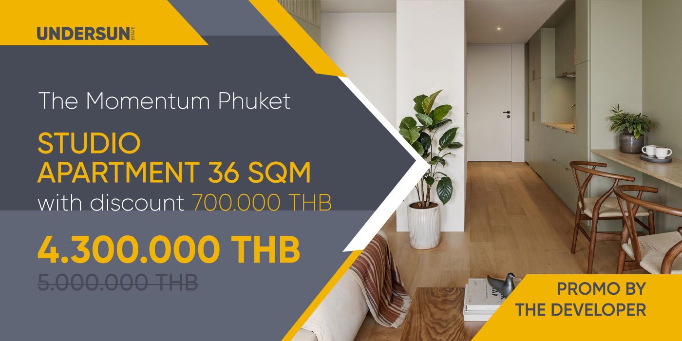 The Momentum Phuket. May discounts on 3 apartments from the developer!