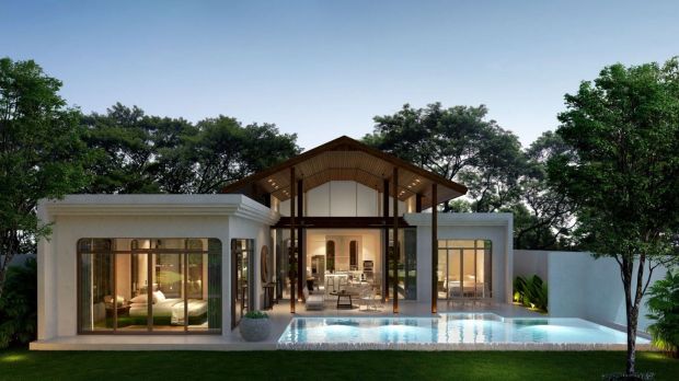 Современная вилла в тропическом стиле с 4 спальнями и частным бассейном в новом комплексе Rungtiva Private Pool Villas в районе Таланг, Пхукет