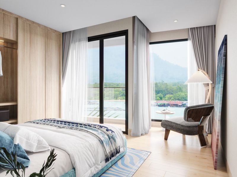 Апартаменты с 2 спальнями в Resort-отеле Laya Wanda Vista на Пхукете спальня