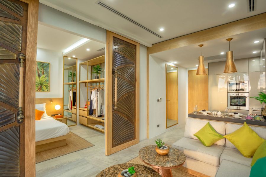 Апартаменты с 2 спальнями в Melia Phuket Karon на продажу гостиная