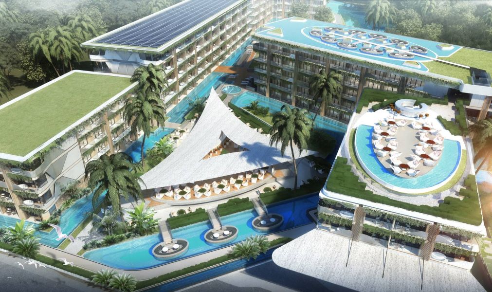 Апартаменты с 1 спальней в Sunshine Beach Resort & Residences, Пхукет вид сверху