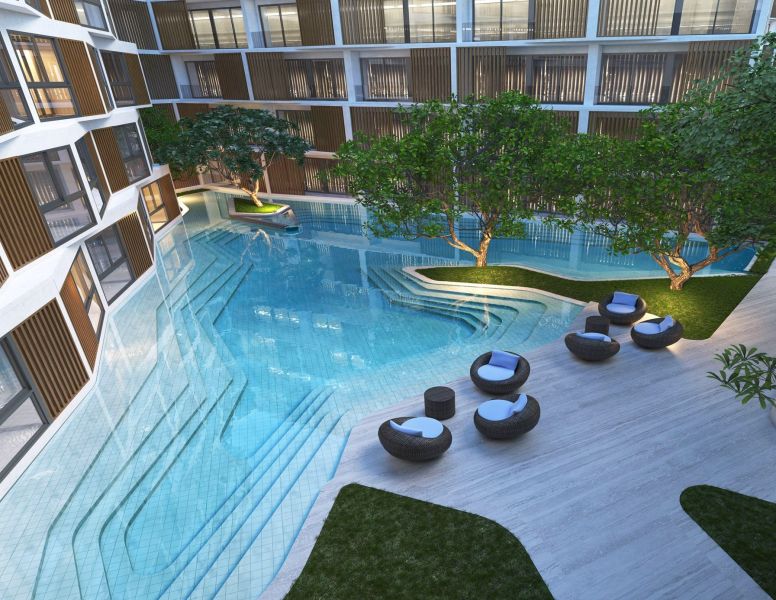 Апартаменты с 2 спальнями в Resort-отеле Laya Wanda Vista на Пхукете бассейн